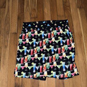Skort Obsession Cocktails Drinks Tennis Golf Pickleball Size M